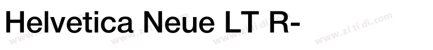 Helvetica Neue LT R字体转换